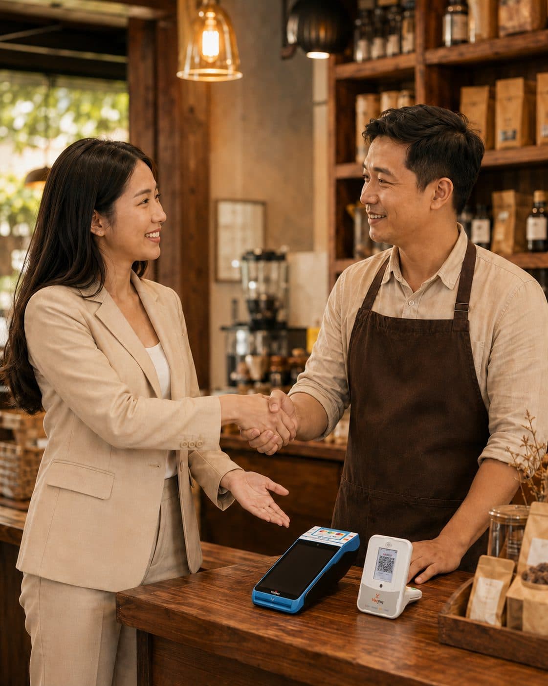 Cộng tác viên – đại lý gặp chủ cửa hàng